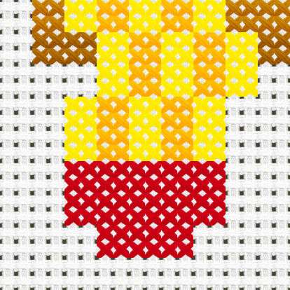 Noodles cross stitch motif preview