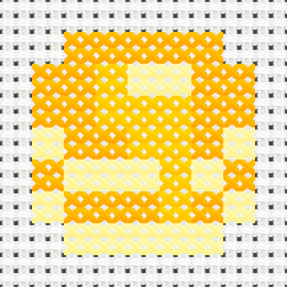 Pancakes cross stitch motif preview