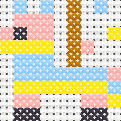 Pinata cross stitch motif preview