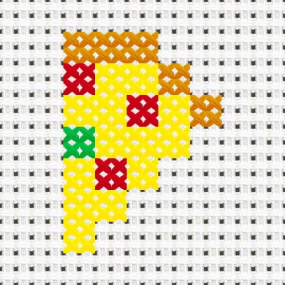 Pizza Slice cross stitch motif preview