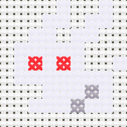 Rabbit White cross stitch motif preview