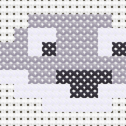 Sacabambaspis cross stitch motif preview