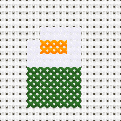 Salmon Maki cross stitch motif preview