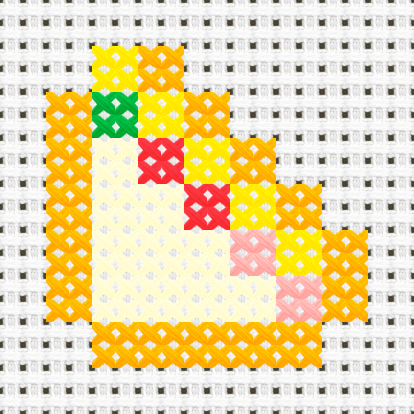 Sandwich cross stitch motif preview