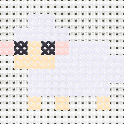 Sheep cross stitch motif preview