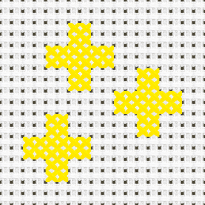 Sparkles cross stitch motif preview
