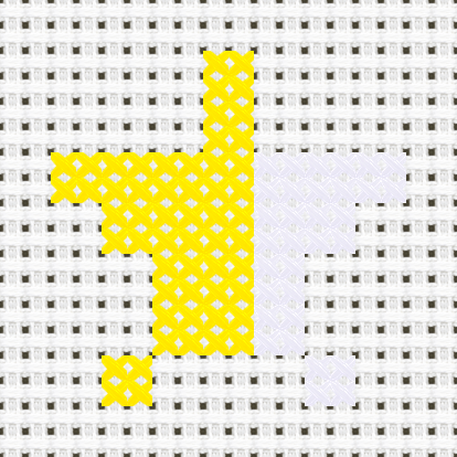 Star Half cross stitch motif preview