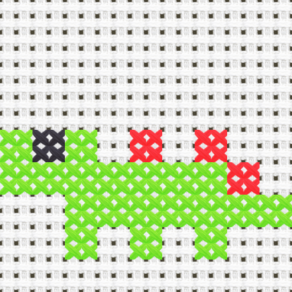 Stegosaurus cross stitch motif preview