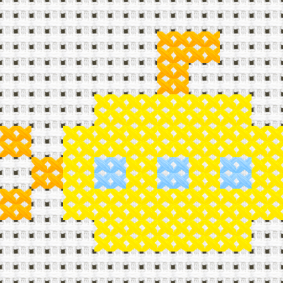 Submarine cross stitch motif preview