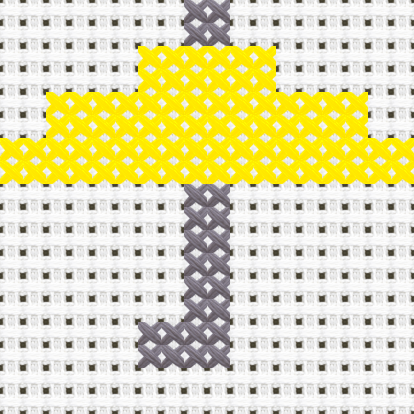 Umbrella cross stitch motif preview