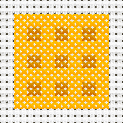 Waffle cross stitch motif preview