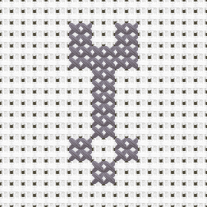 Wrench cross stitch motif preview