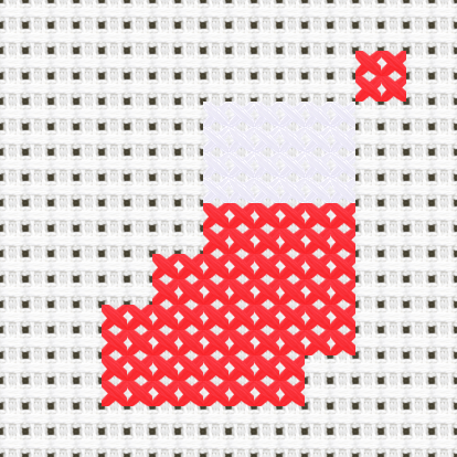 Xmas Stocking cross stitch motif preview